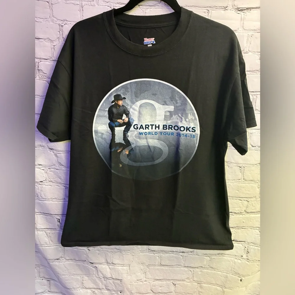 5/$20 Garth Brooks World Tour 2014-2015 Country Music SzL Concert‎ T-shirt Black